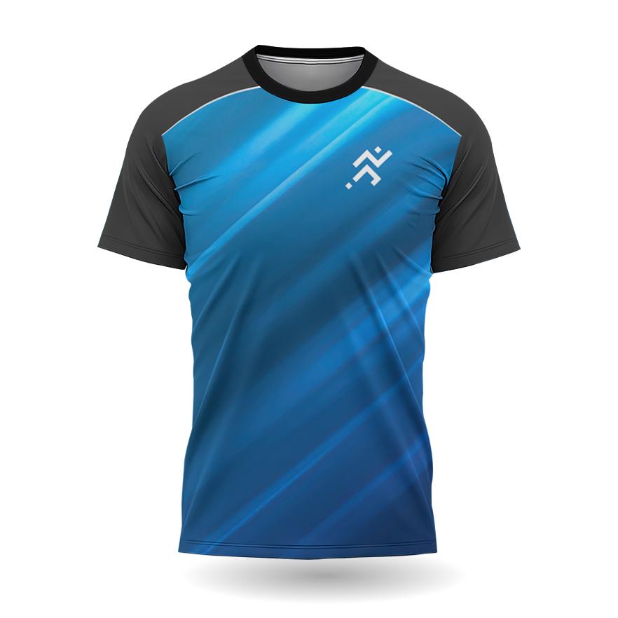 ETST 03 Heren T-shirt Buitensporten Hardloop T-shirts Grappige Gradiënt Print Snel drogend Top met korte mouwen Zomer Casual O-hals Losse T-shirts XL