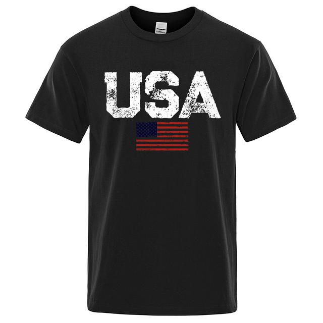 Enter Boutique Sports Clothing Collection T-shirts voor heren en dames Vintage Amerikaanse vlag Street Print Mannelijke T-shirts Hoge kwaliteit Nieuwe T-shirt Zomer Casual katoenen tops Ademend T-shirt XL