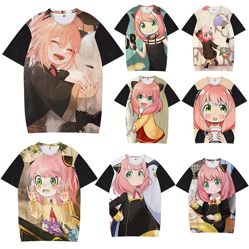 ETST 07 Japanse Anime SPY X FAMILIE T-shirt Mannen Leuke Cartoon Kleding Anya Zomer Tops T-shirt Unisex T-shirt versized T-shirt geschenken 6XL