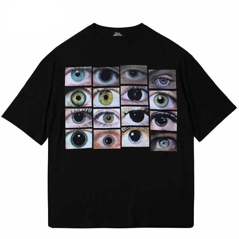ZSIIBO Happy Girl Heren Hip Hop Straat Harajuku Katoen Casual T-shirt Zomer Korte Mouw Top T-shirt Zwart XL zwart