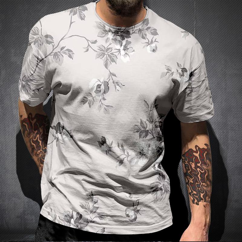WowClassic Zomergradiënt 3D-printen Tees Man Digitale print T-shirt met korte mouwen voor heren Plus maten 6XL