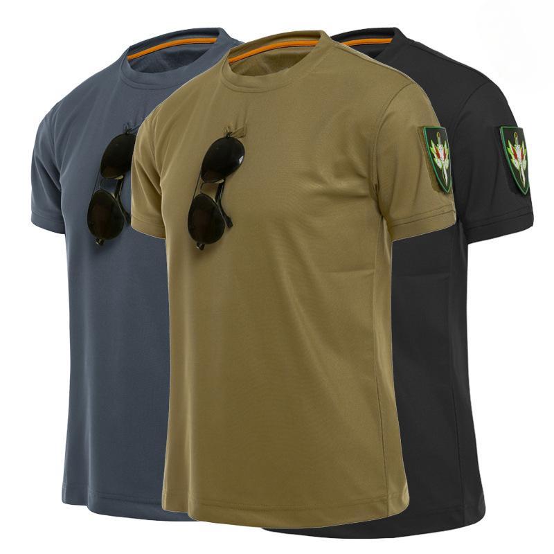 Garden1 Tactisch Mesh Technologie T-shirt Heren S-3XL Zweetabsorberende elastische pasvorm Sport Gym Top L groen