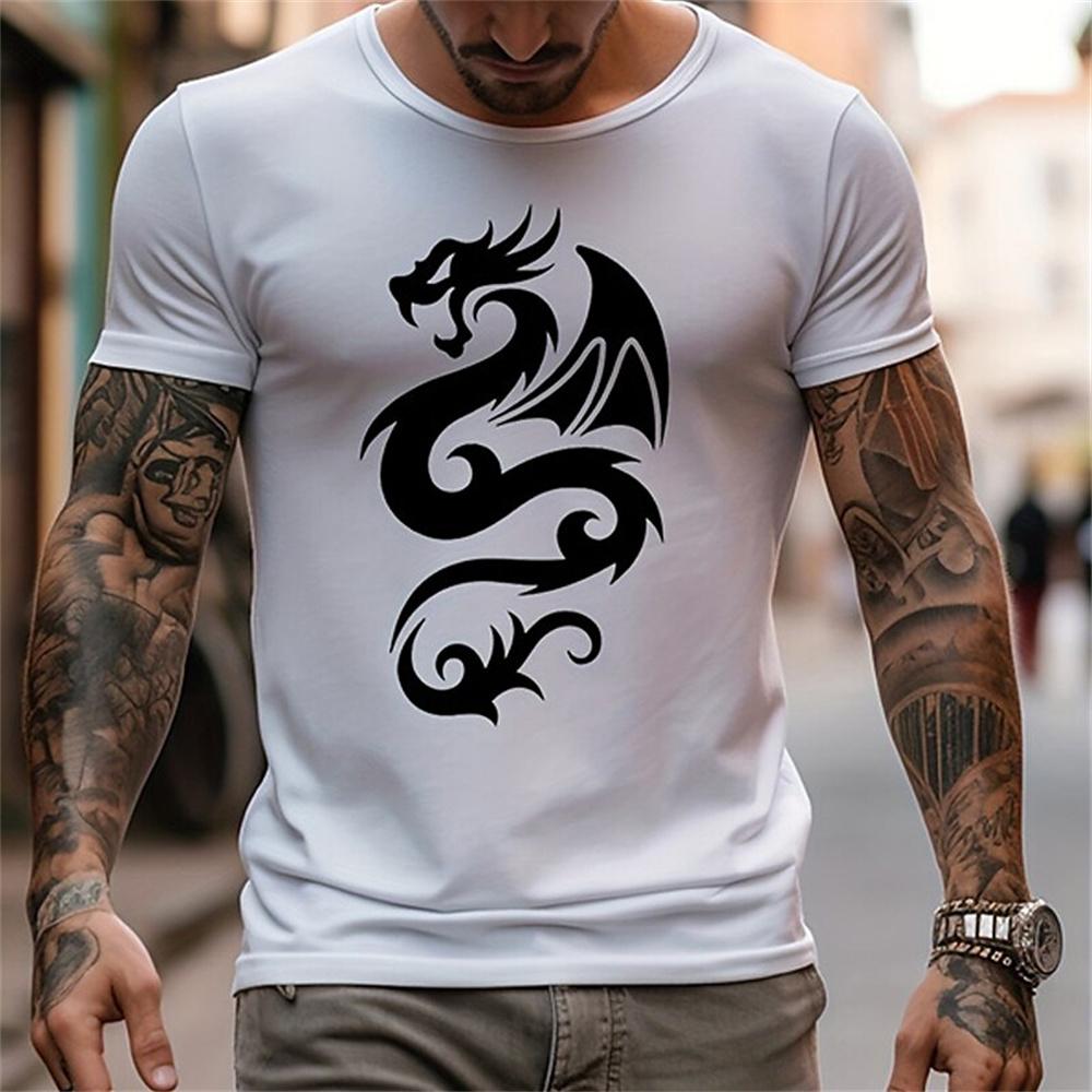 ETST WENDY 005 2024 T-shirts Draak 3d Afdrukken Retro Mode Mannen T-shirt Zomer Korte Mouwen Casual Straat T-shirt Top Tee herenkleding 6XL