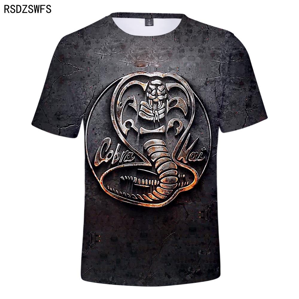 Baibao QIQI Casual Geschikt Populaire Comfortabele Cobra Kai Mode Zomer Mannen Vrouwen 3D T-shirt Korte Mouw T-shirt XXS