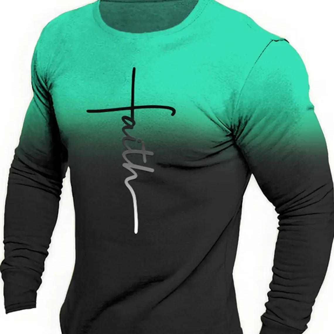ETST WENDY 005 Gestreept Grafisch heren T-shirt met lange mouwen voor heren Kleding Casual Tops T-shirt Mode Harajuku 3D Volledig bedrukte streetwear 6XL