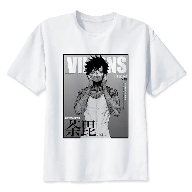 YSM Cotton Tshirt Boku No Hero Academia T-shirt deku print T-shirt mijn held academia anime shirt heren XXL wit