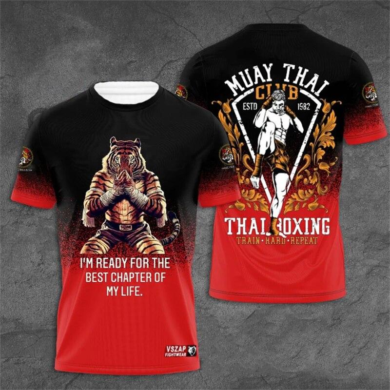 Wengy 2 Muay Thai 3D Gedrukt Modieuze heren T-shirt Unisex Korte Mouw Tops Preferentiële Hot Koop Classic Tee Worstelen Patroon tshirt 2XL