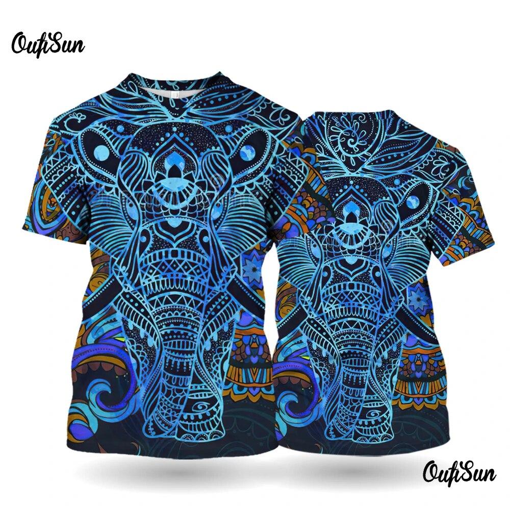 ETST 03 Mode Kunst Abstract Bedrukte Heren T-shirts Zomer Korte Mouwen Ronde Hals Tops Vrijetijdsstraat Oversized Outdoor Outdoor T-shirt 6XL