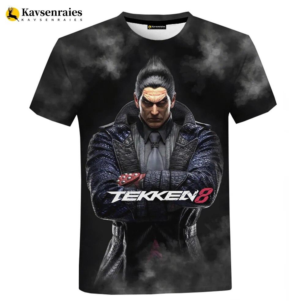 Xin nan zhuang Game Tekken 8 Bedrukt 3D T-shirt Mannen Vrouwen Mode Casual Streetwear T-shirt Zomer Jongens Meisjes Oversized Kleding Tops XS