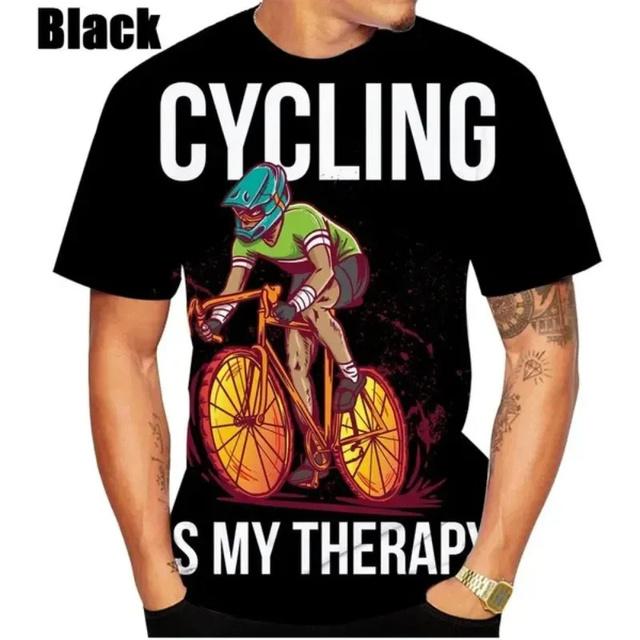 Xuhaijian02 Nieuwe Fiets T-shirt Heren Fietskleding 3D Fiets Grafische Kleding Oversized Korte Mouw Tops Outdoor Voor Heren T-shirts 2024 M