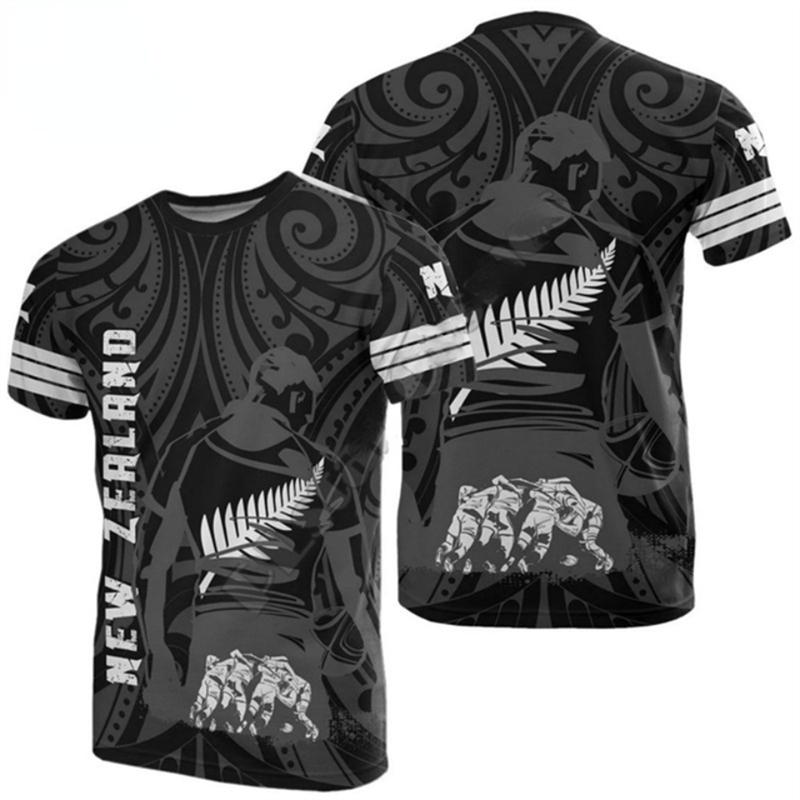 ETST 03 2023 Grappige RUGBY T-shirt Herenkleding Zomer Casual Ademend Korte Mouw 3D Ronde Hals T-shirt Sport Boxer Mode T-shirts 6XL