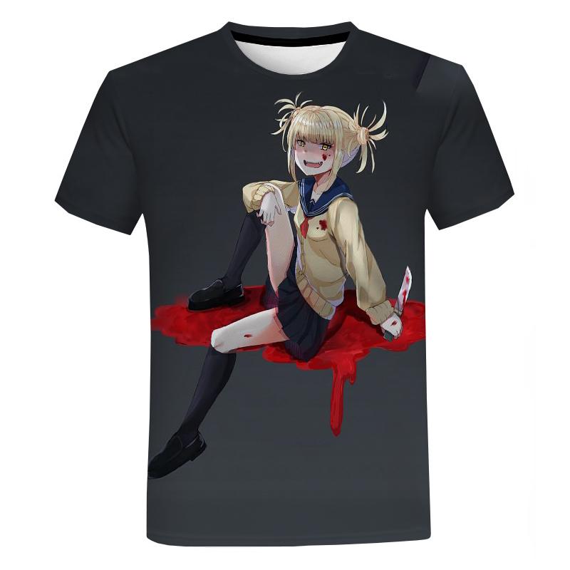 Baibao QIQI Himiko Toga T-shirts Y2K Zomer Herenkleding Mode en Vrije tijd Harajuku Streetwear Fotografie Oversized T-shirt XXL