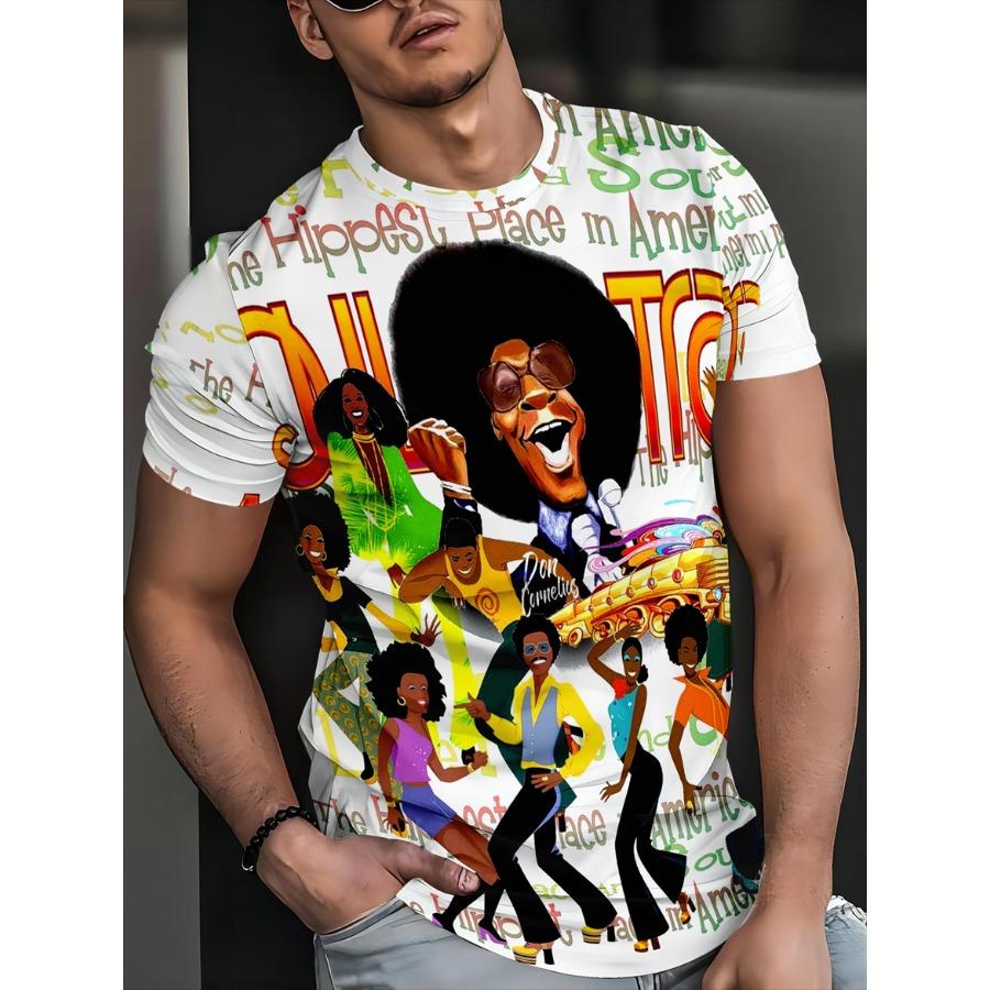 HerSight Lente Zomer Tops Heren Plus Size Kleding 3D Print T-shirt Tees O Hals Korte Mouw Top Ademende Man Shirts 6XL
