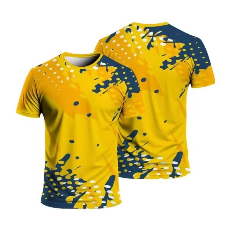 Forever Men Heren T-shirt Snel drogende tops Zomermode Straat Korte mouw T-shirts 3D grafische print T-shirts Oversized herenkleding 5XL