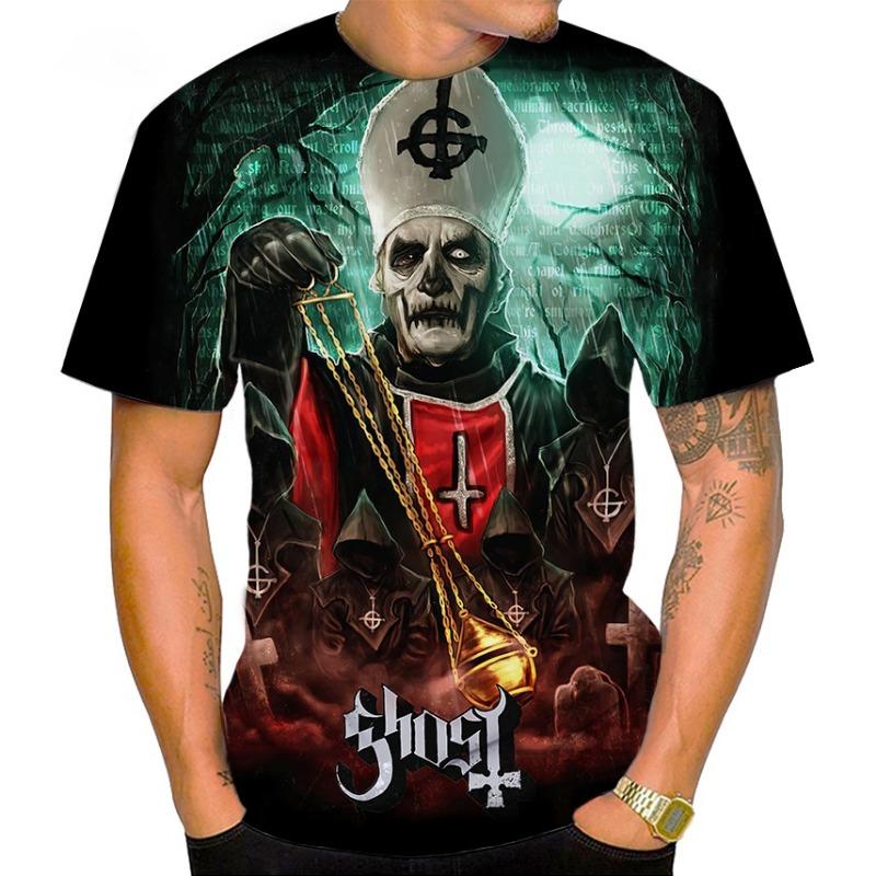 ETST WENDY 005 Ghost Band T-shirts 3D-print Heren Dames Cool Streetwear Korte Mouw Hip Hop T-shirt Oversized Harajuku Kinderen Tops Tees Kleding XL