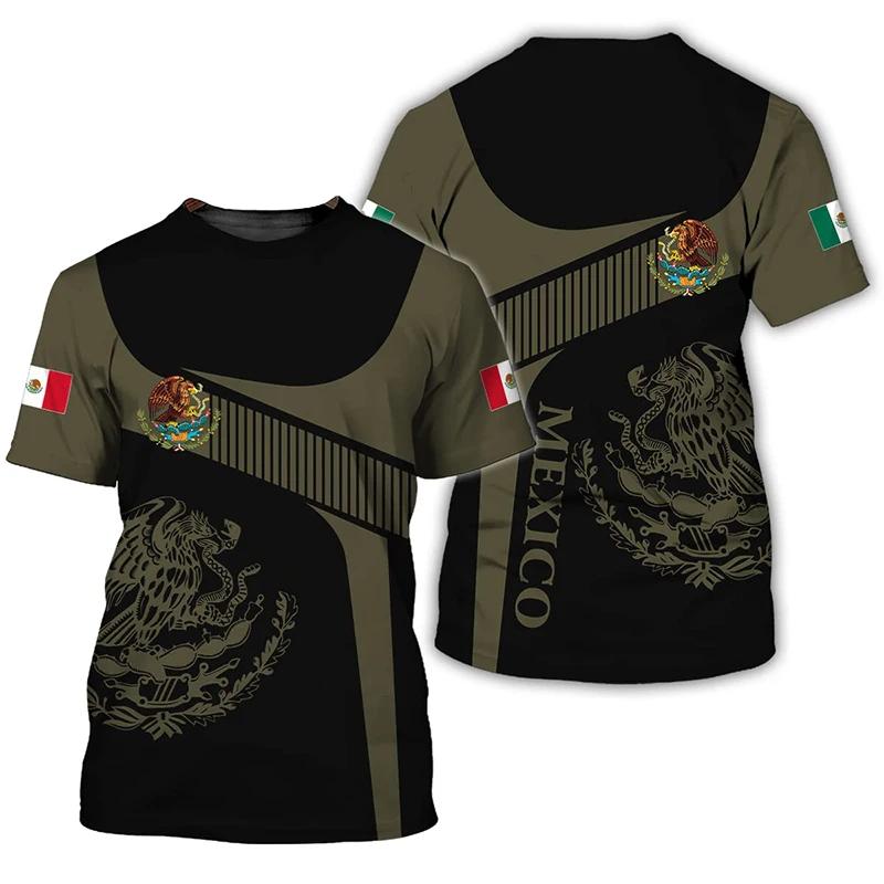 Bobby 2 Mexico Vlag 3D Print T-shirts Zomer Mexicaanse Mannen Vrouw Korte Mouw Mode Tees Streetwear Harajuku T-shirt Kinderen Tops Kleding XXL