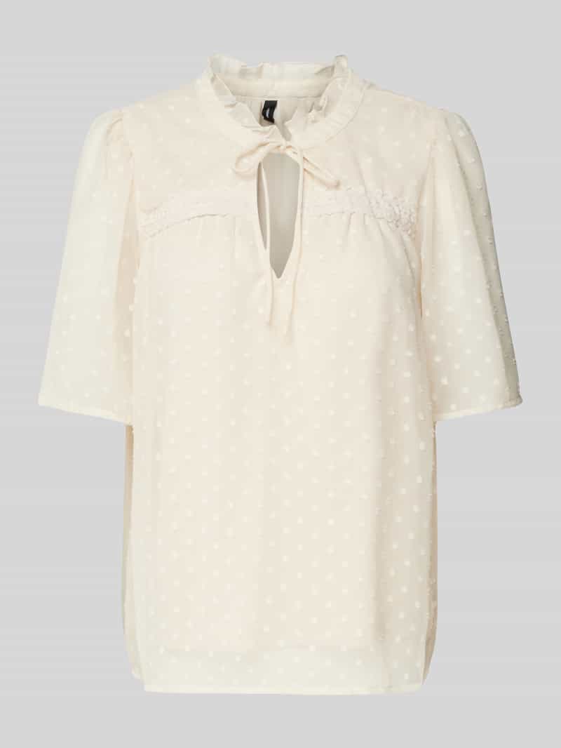 Vero Moda Kanten blouse VMLEAH SS LACE TOP WVN GA NOOS