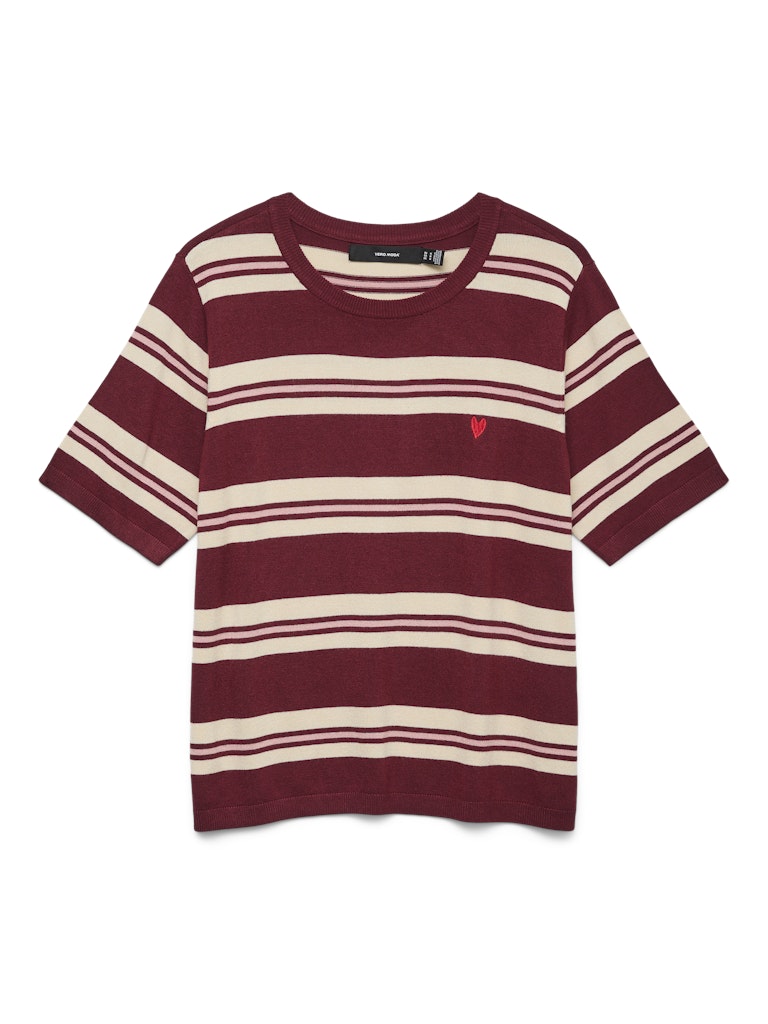 Vero Moda vmcarmelia ss o-neck pullover 10330825 syrah