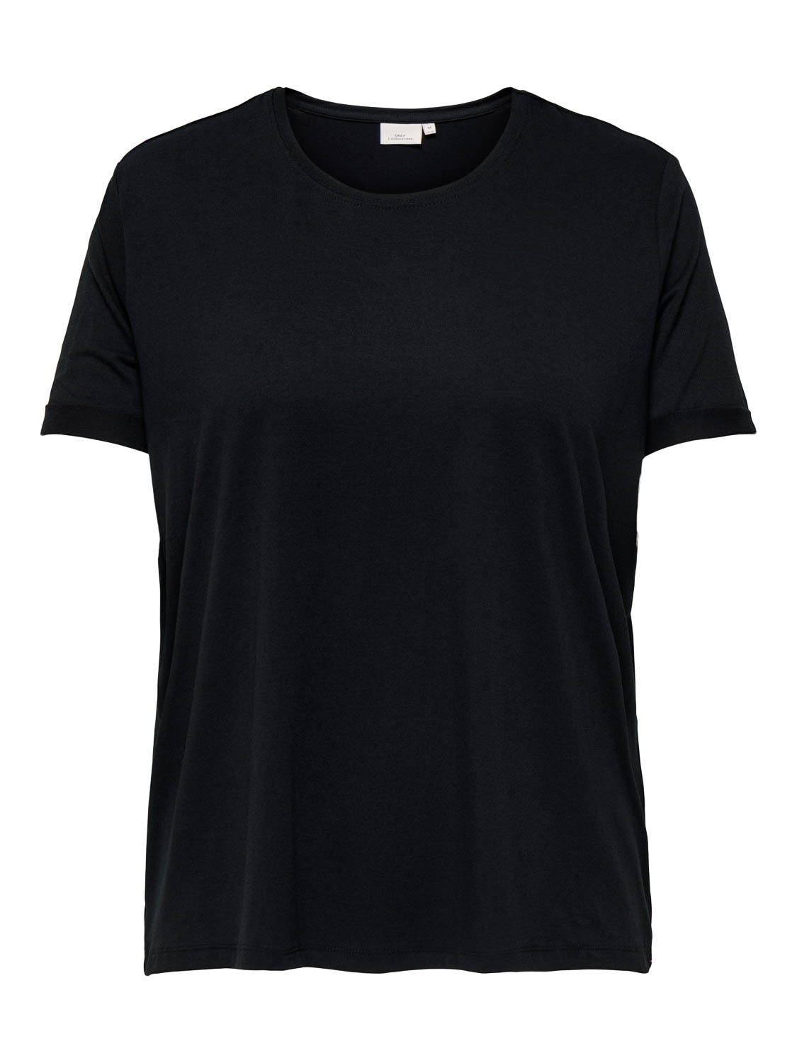 ONLY CARMAKOMA Shirt met korte mouwen CARMOSTER S/S FOLD UP TOP JRS NOOS