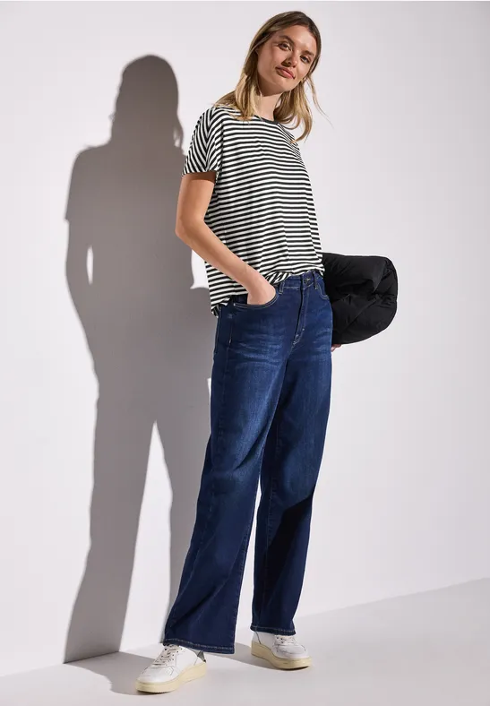 STREET ONE T-shirt Style Crista met streepmotief