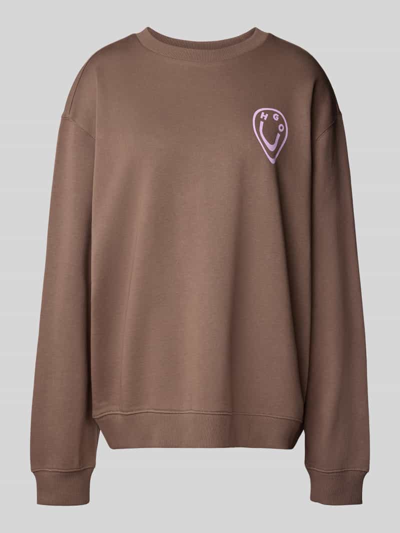 OTTO HUGO Blue Sweatshirt Oversized crew