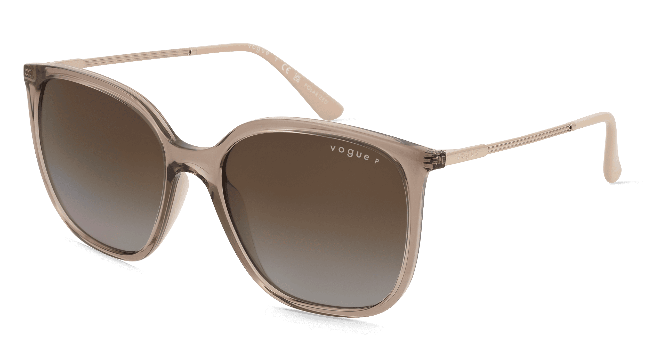 Vogue 0VO5564S Vrouwen Zonnebril, bruin transparant