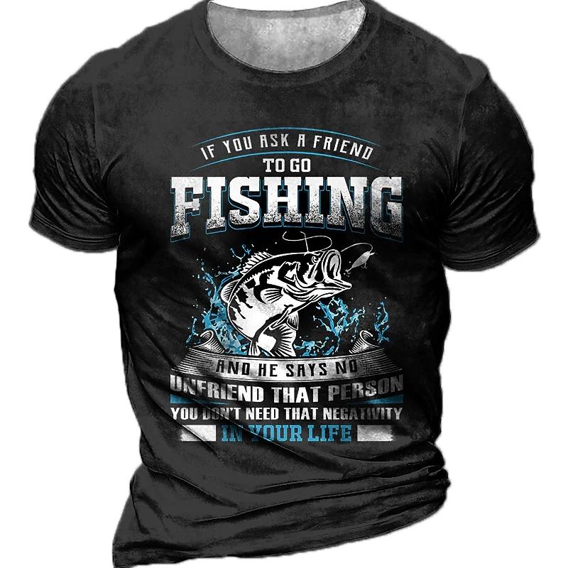 Nihao Zomer Nieuwste Outdoor Vissen Shirt 3d Gedrukt Vissen T-shirt Voor Mannen Korte Mouw Casual Vis Tops Tees L
