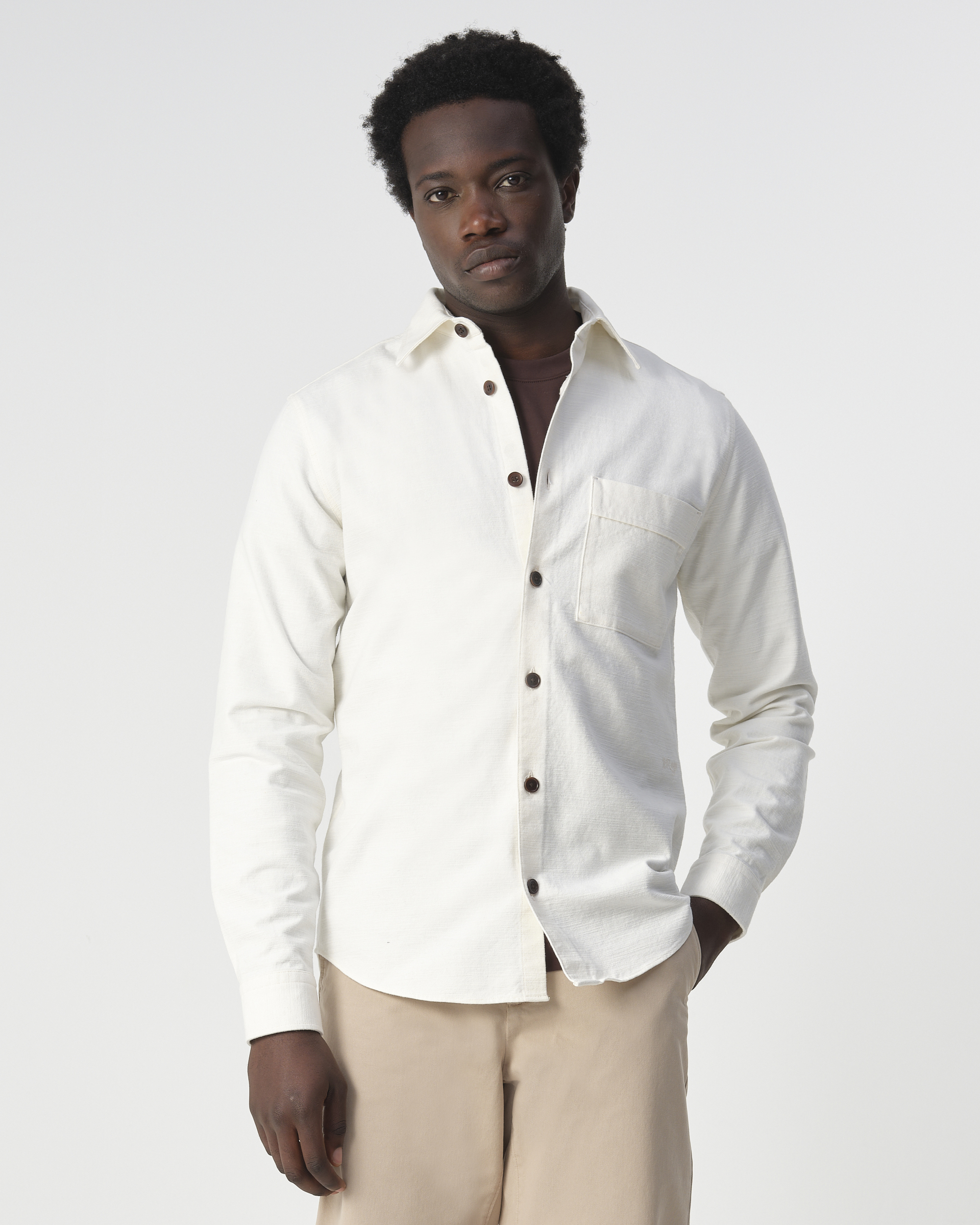 J.C. Rags casual overhemd met lange mouwen rix