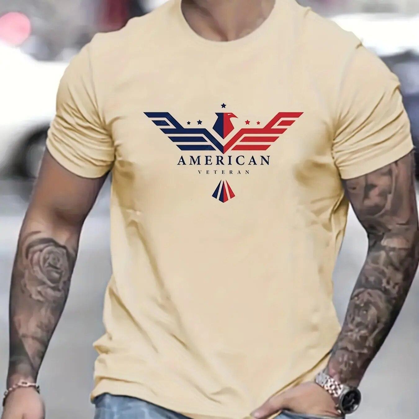 ETST 07 Amerikaanse Camouflage T-shirt Voor Mannen Veteraan 3d Print Tops Tees Soldaten T-Shirt Mode Korte Mouw Oversized Herenkleding 3XL