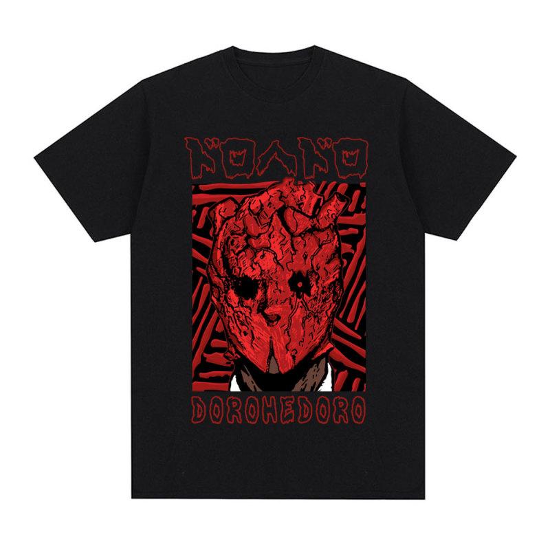 TENJINGE Trendy Anime Dorohedoro T-shirt 90s Manga Shin Kaiman Print Korte Mouw T-shirts Heren Dames Mode Casual Katoen Oversized T-shirts M