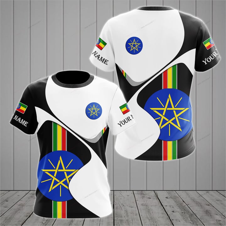 Baibao QIQI Ethiopië Embleem Grafische Tees Zomer Casual Pullover Herenmode O-hals T-shirts Jongens Oversized Korte Mouw Tops XXXXXL