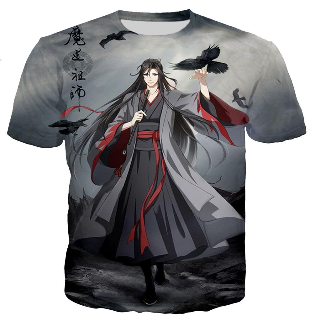 Baibao QIQI Nieuwe Anime MO DAO ZU SHI 3D Bedrukt T-shirt Mannen Vrouwen Anime Cartoon Casual Stijl Mode Populair Streetwear Oversized Tops XXXXXL