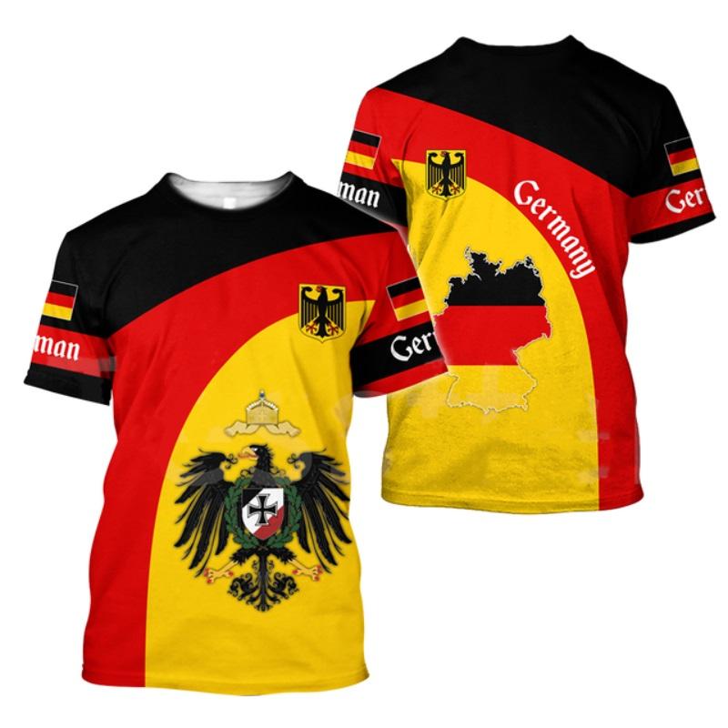 ETST 07 Duitsland Embleem Vlag Camouflage T-shirt Mannen LEGER VETERAAN Tactiek Tops 3D Deutschland Militaire Camo Gedrukte T-shirt Korte Mouw 6XL