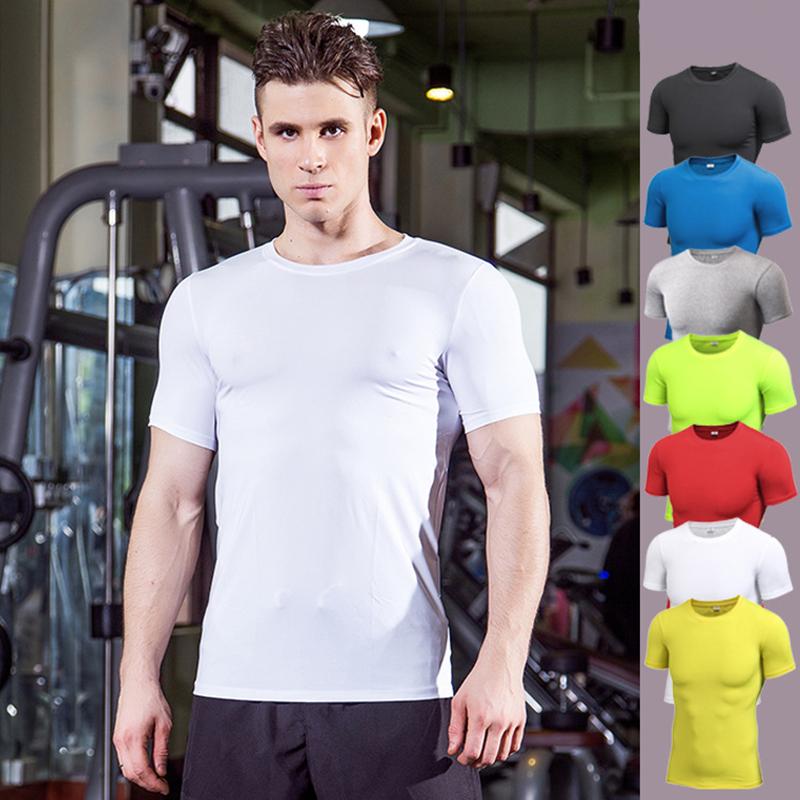 YOUNAXIN Heren Sport T-shirts Korte mouwen Fitness Sportkleding Droog Snel Ademend Kleding Workout Hardloopshirts XL grijs