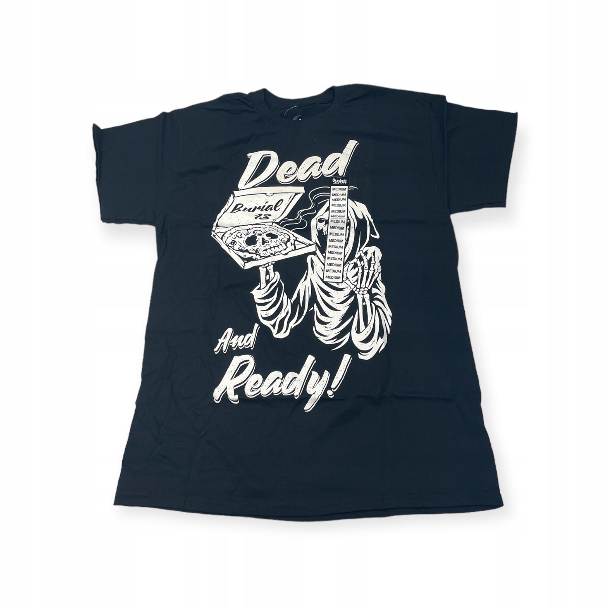 Outletup-clothes Koszulka T-shirt męski okrągły dekolt SPENCER'S NADRUK S