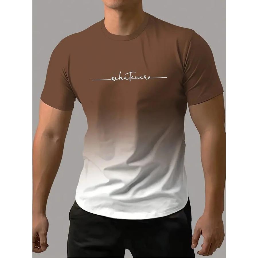 HerSight Plus Size Heren T-shirt 3D Geprinte T-shirts Mannen Eenvoudige Gradiënt Mode Trend Korte Mouw T-shirts Casual Zomerkleding 6XL