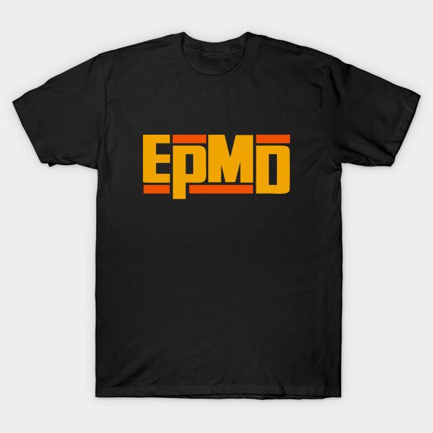 SPORTS TRIP Heren Zwart Print T-shirt Super Groot T-shirt EPMD No-Cut Transfer Papier Print Katoenen T-shirt M zwart