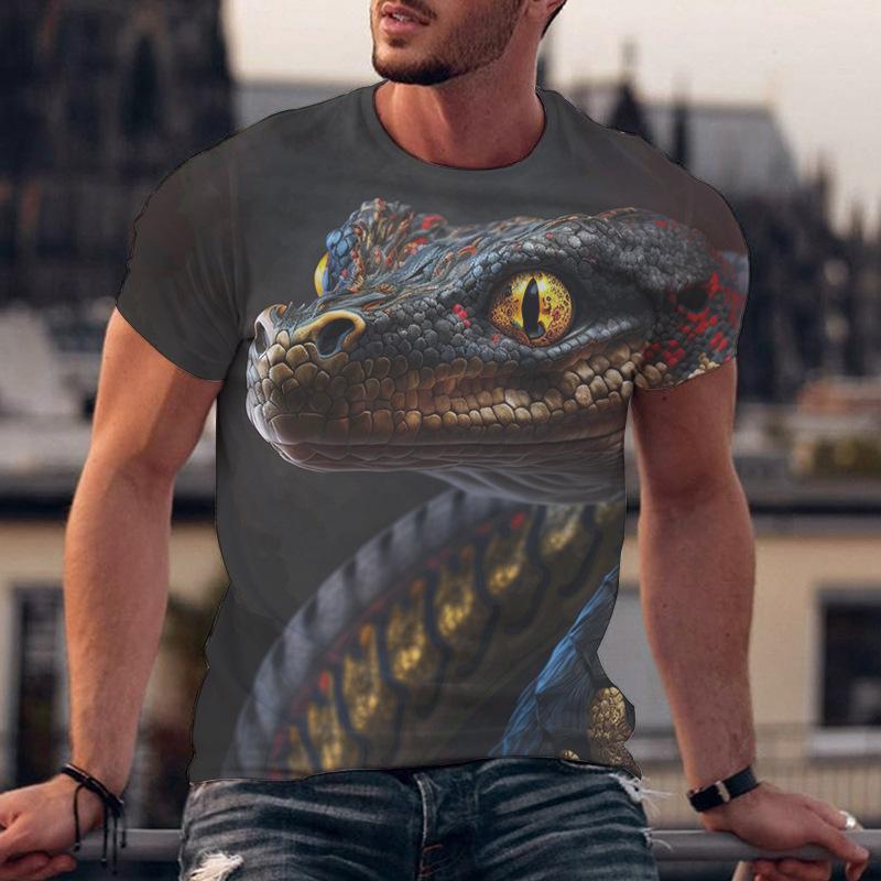 Forever Men Heren T-shirt Snel drogende tops Zomermode Straat Korte mouw T-shirts 3D grafische print T-shirts Oversized herenkleding 6XL