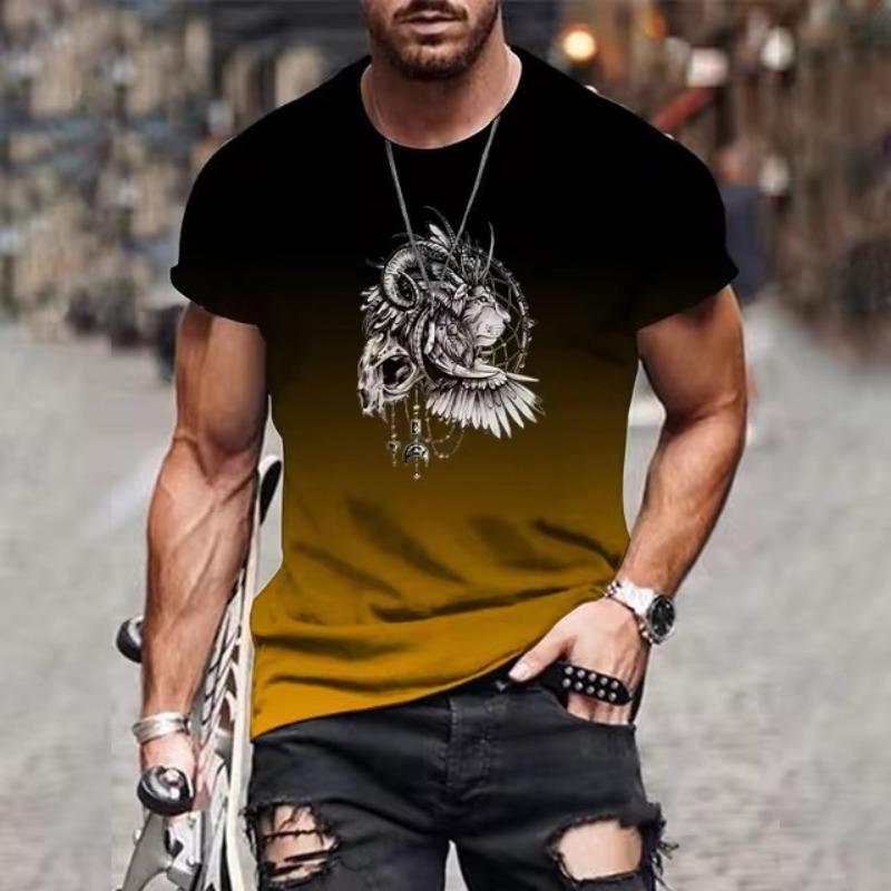 Forever Men Heren T-shirt Snel drogende tops Zomermode Straat Korte mouw T-shirts 3D grafische print T-shirts Oversized herenkleding 6XL