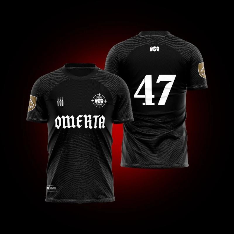 Xuhaijian02 maillot omerta 47 t-shirt heren casual zwart wit top y2k kleding M