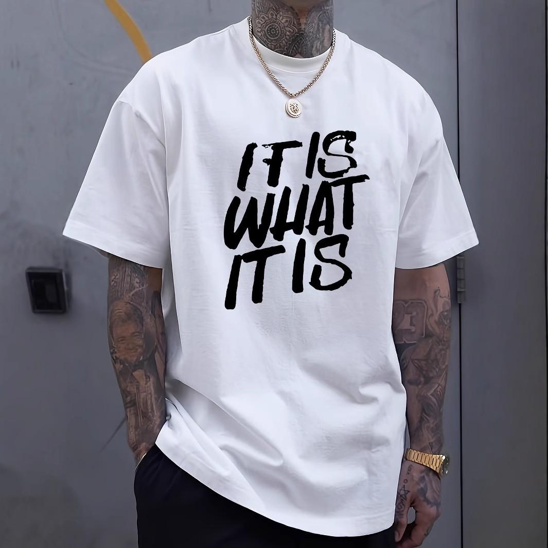 FEGKZLI Fashion Heren zwarte katoenen korte mouwen. Zacht en comfortabel. Ronde hals, casual model, letterprint XXXXL abrikoos