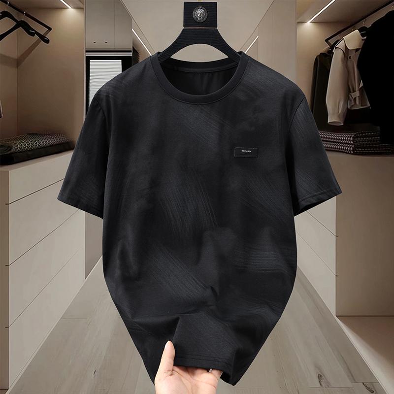 Smiao 4XL-11XL Plus Size Tops Zomer T-shirts Heren Vintage Kleding Mode Korte Mouw T-shirt 11XL(170kg-185kg) wit