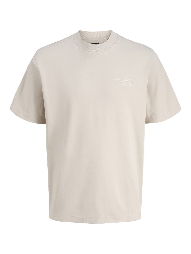 Jack & Jones Jprblachad branding ss crew neck tee sn beige