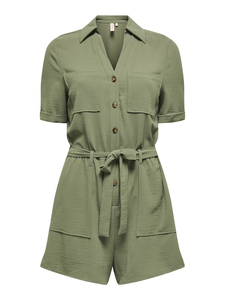 Only Onlmacha life ss cargo playsuit wvn army