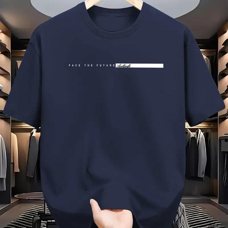 3D Fashion Design Clothing Nieuw Zomer Heren Mode T-shirt Persoonlijkheid Veelzijdig Bedrukt Heren T-shirt Top 8XL marineblauwe kleur