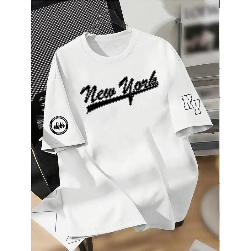 Happy Show Nieuw Zomer Heren Mode T-shirt Persoonlijkheid Veelzijdig Bedrukt Heren T-shirt Top 8XL bruin
