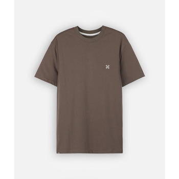 Oxbow T-shirt Korte Mouw  Effen geborduurd T-shirt met 4 flarden borduursel TEBAZ