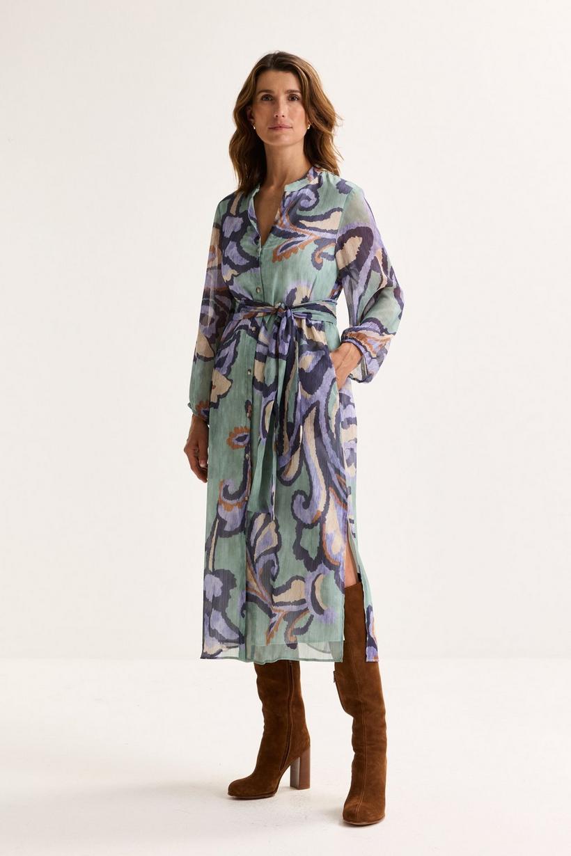 Mayerline Rechte Hemdjurk In Voile Met Print