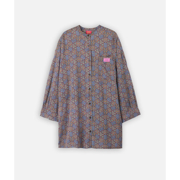 Oxbow Jurk  Oversized jurk met mandarijnkraag MOSAIC