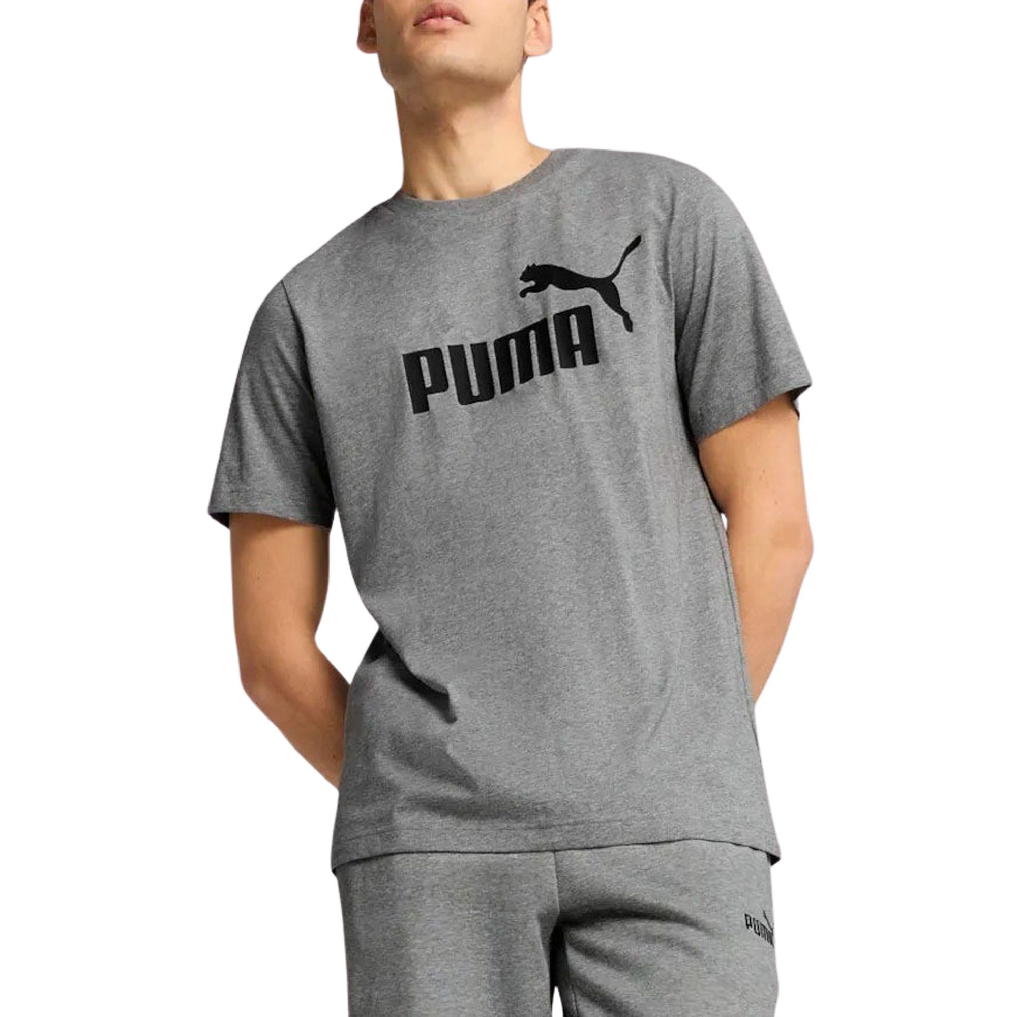 PUMA T-shirt ESS NO. 1 LOGO TEE Basic heren T-shirt met logo